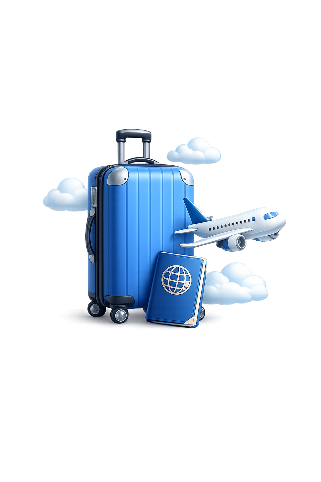 Travel insurance 3D illustration